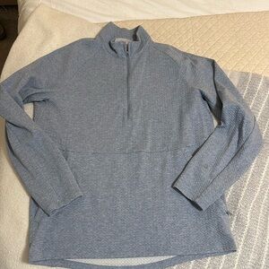 Beautiful light blue 1/4 zip pullover. Size small!